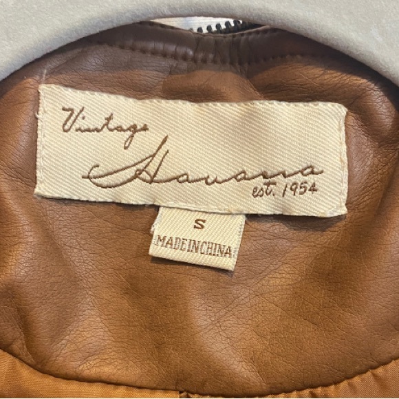 Vintage Havana Vegan Leather Jacket - Picture 3 of 3